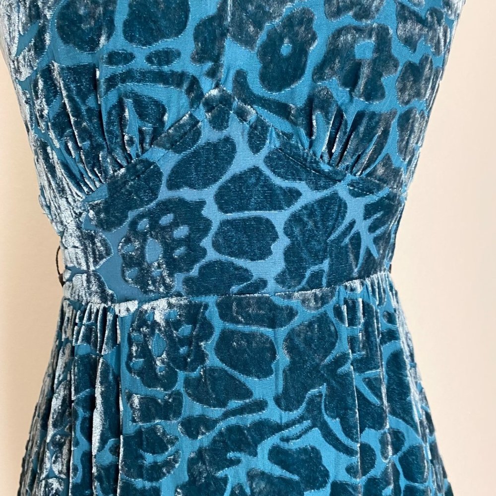 Anthropologie Moulinette Soeurs sz 0 Anthro silk vintage inspired sleeveless V n - Picture 5 of 10